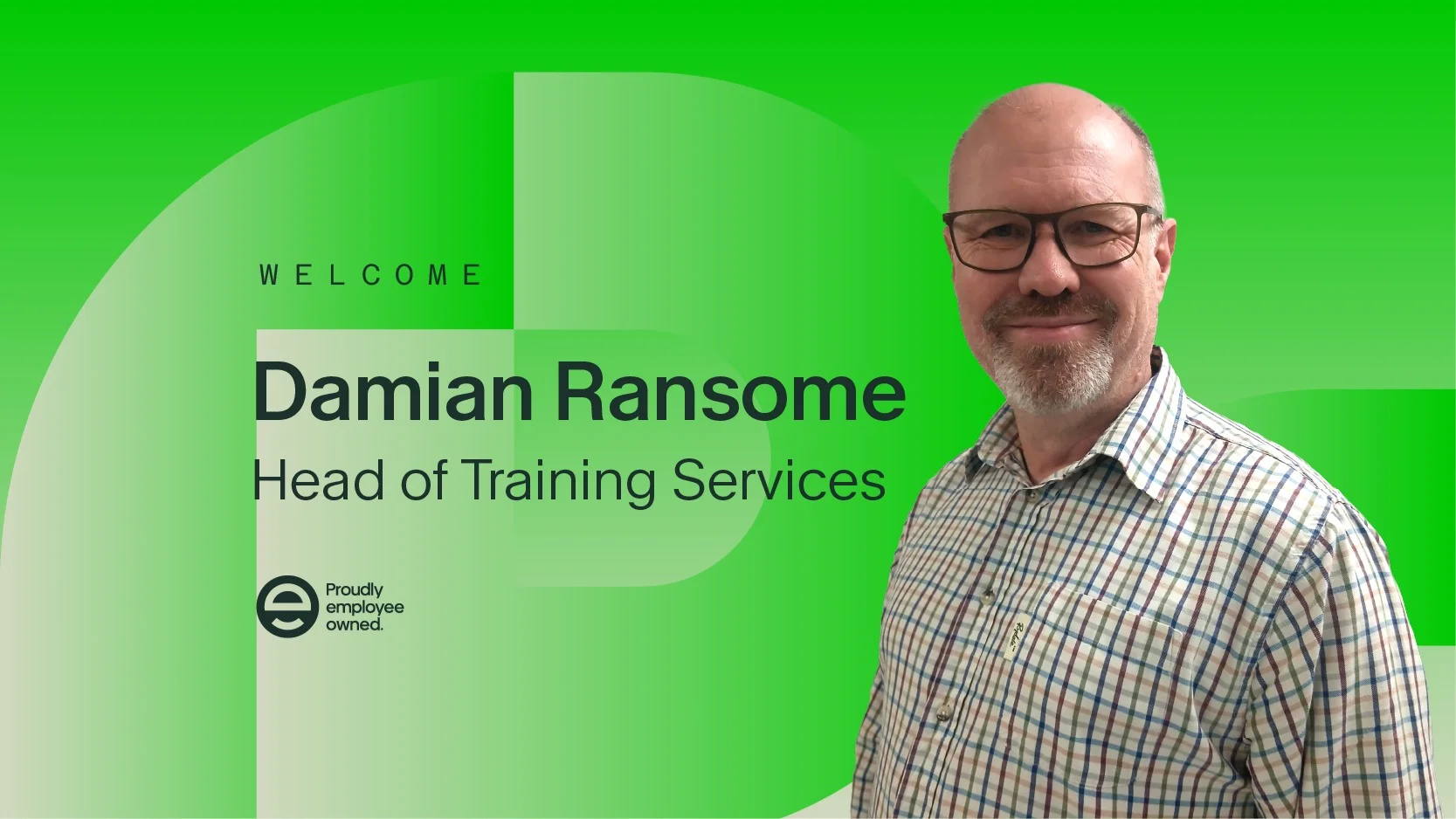 Welcoming our new Head of Training Services